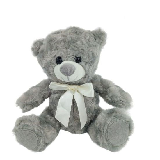 Grey Sitting Bear 20cm