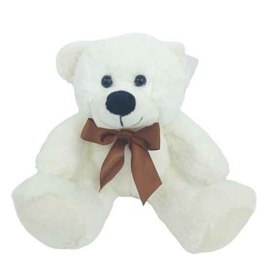 White Sitting Bear 20cm