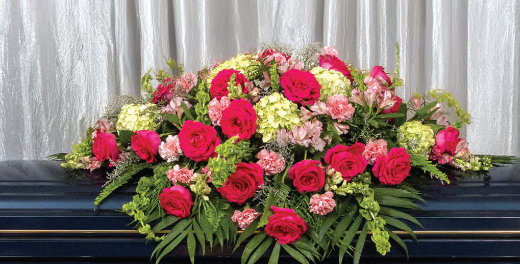 Heartstrings Casket Spray