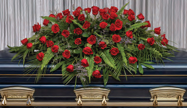 Radiant Rose Casket Spray