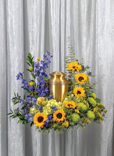 Solace Sun Cremation Urn Setting