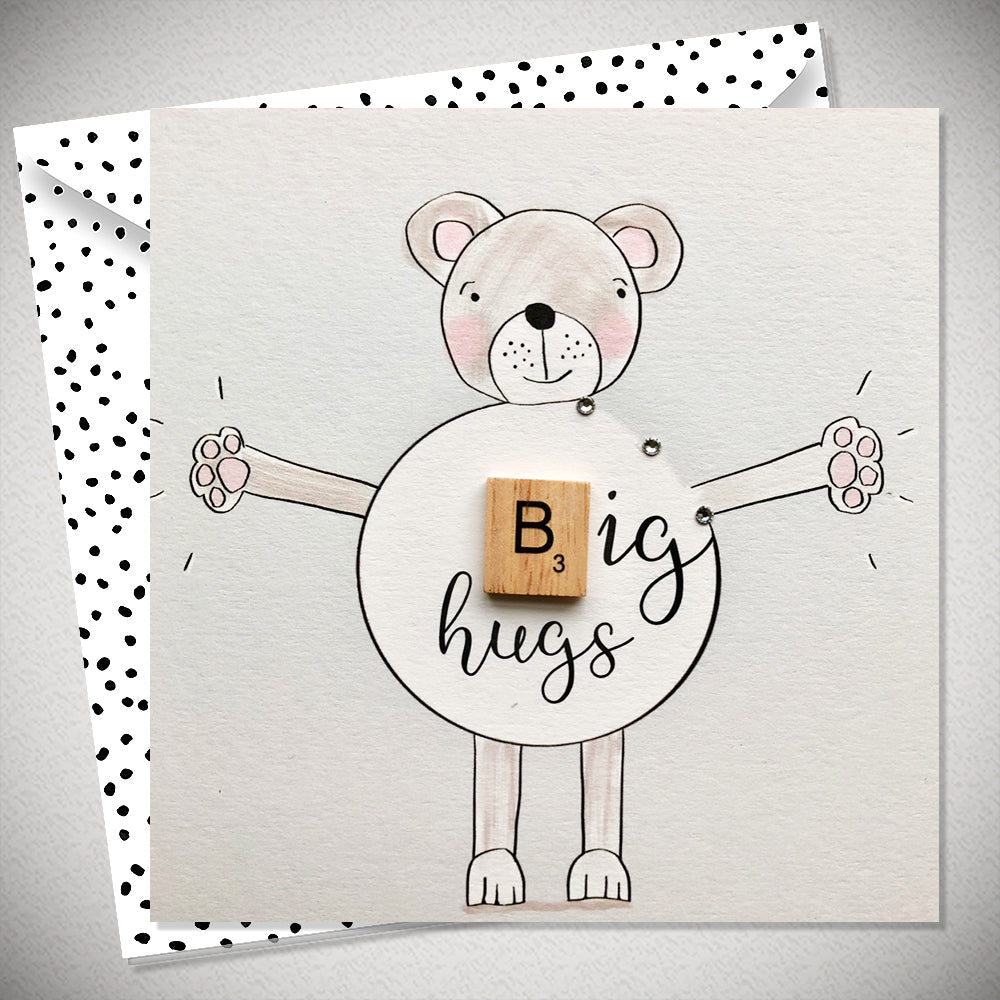 Big Hugs Teddy Card
