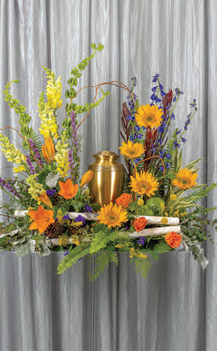 Sunset Cremation Urn Setting