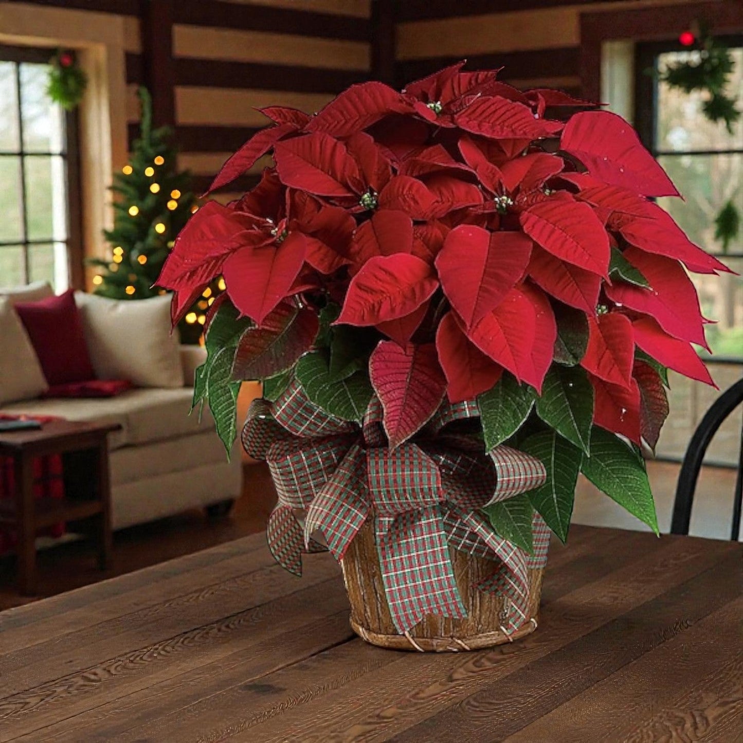 Large Red Poinsettia
