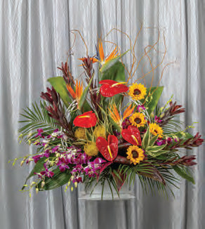 Tropical Tribute Deluxe Basket