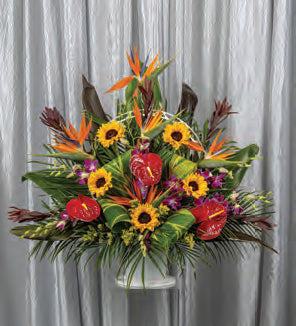 Tropical Tribute Basket