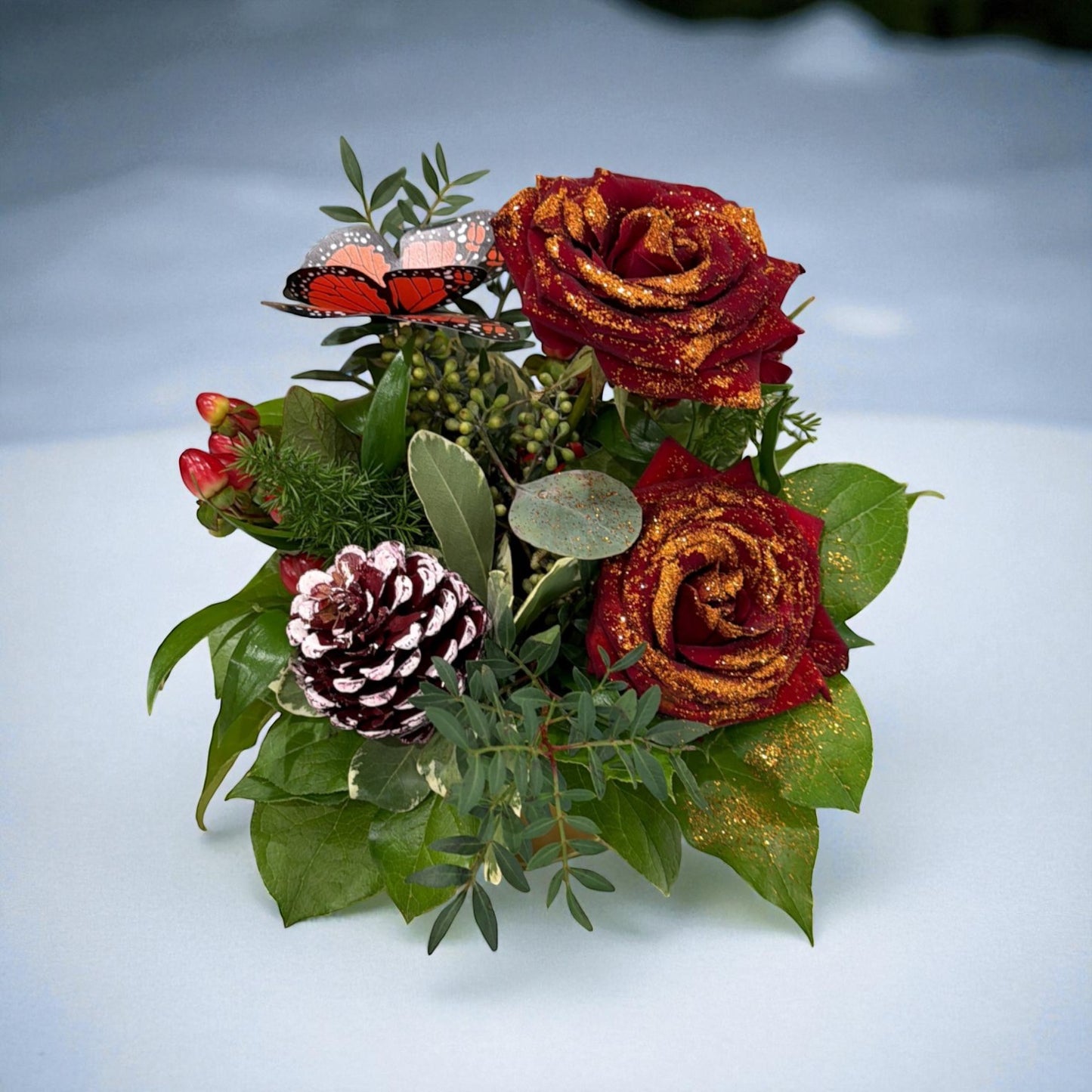 Frosted Ruby Roses