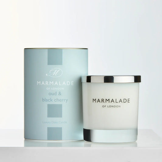 Marmalade of London Oud & Black Cherry Large Glass Candle