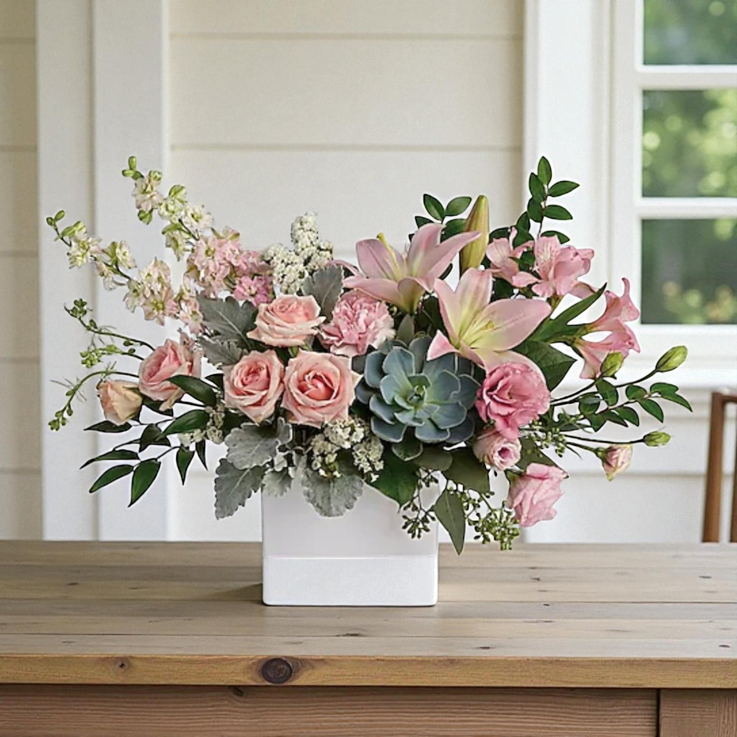 Blush Garden Serenity