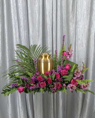 Peaceful Cremation Urn Setting