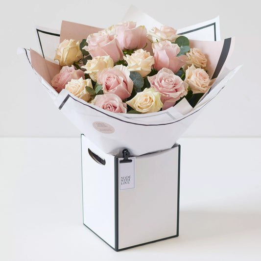 Beautifully Simple Pink Rose Bouquet