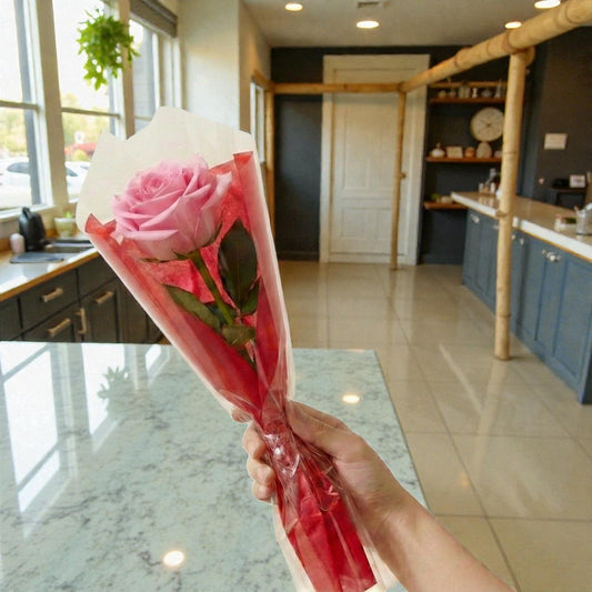 Single Pink Rose