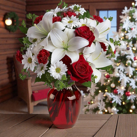 Be My Love Bouquet With Red Roses And Carnations