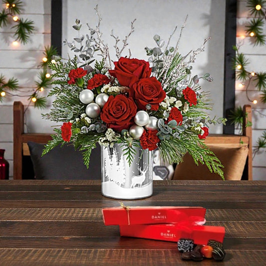 Wintry Wishes Bouquet Free Chocolates