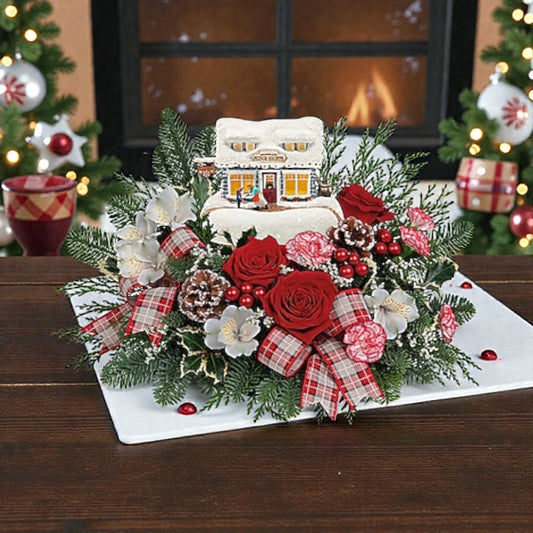 Thomas Kinkade's Festive Fudge Shoppe Bouquet 2022