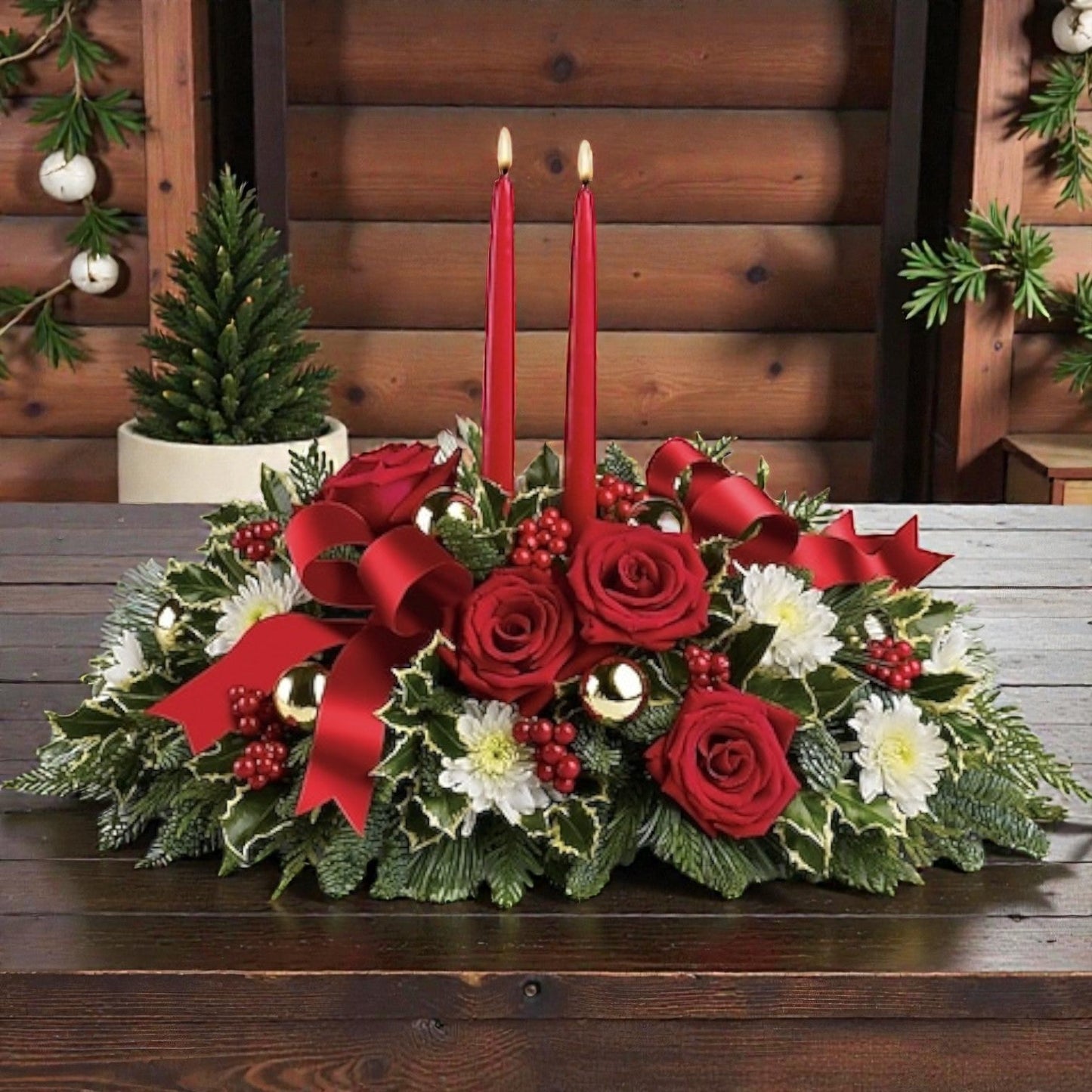 Holiday Shimmer Centerpiece