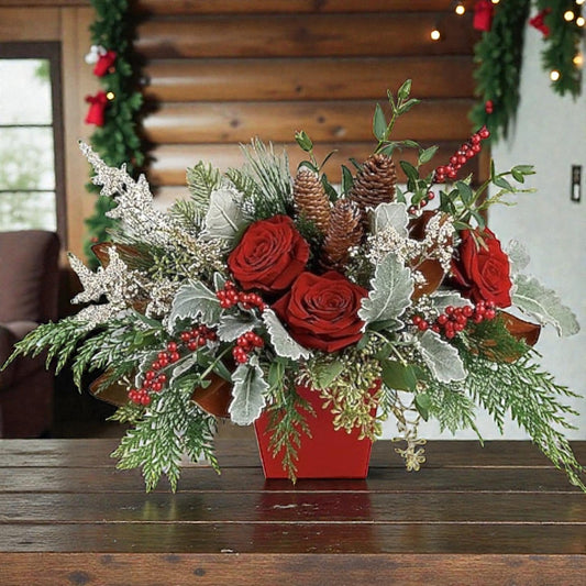 Winter Blooms Centerpiece