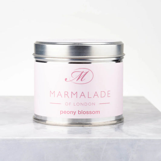 Marmalade of London Peony Blossom Medium Tin Candle